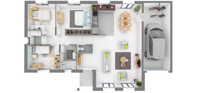 Programme terrain + maison à Moissey en Jura (39) de 87 m² à vendre au prix de 186740€ - 4