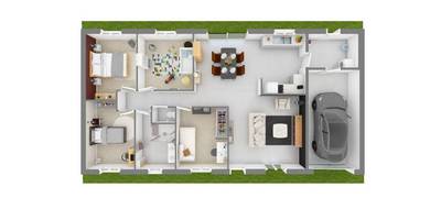 Programme terrain + maison à Déols en Indre (36) de 108 m² à vendre au prix de 224800€ - 3