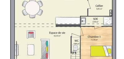 Programme terrain + maison à Fontaine-Bellenger en Eure (27) de 124 m² à vendre au prix de 259000€ - 4