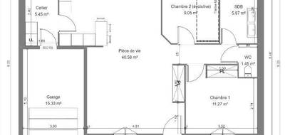 Programme terrain + maison à Cerelles en Indre-et-Loire (37) de 70 m² à vendre au prix de 260100€ - 3