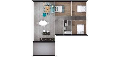 Programme terrain + maison à Pluvigner en Morbihan (56) de 86 m² à vendre au prix de 284700€ - 3