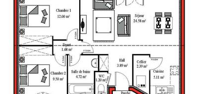 Programme terrain + maison à Bretagne-de-Marsan en Landes (40) de 85 m² à vendre au prix de 212500€ - 4