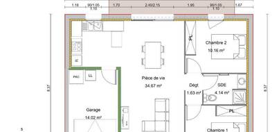 Programme terrain + maison à Les Herbiers en Vendée (85) de 60 m² à vendre au prix de 204800€ - 4