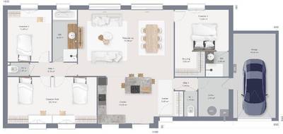 Programme terrain + maison à Montigny-le-Guesdier en Seine-et-Marne (77) de 120 m² à vendre au prix de 284712€ - 4