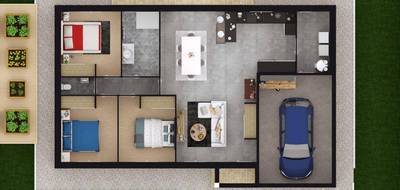 Programme terrain + maison à Vierzon en Cher (18) de 90 m² à vendre au prix de 204000€ - 4