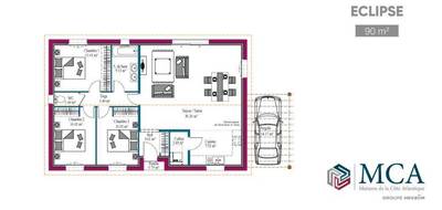 Programme terrain + maison à Saint-Pierre-d'Eyraud en Dordogne (24) de 91 m² à vendre au prix de 223000€ - 4