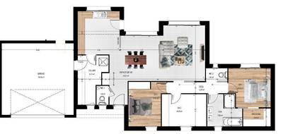 Programme terrain + maison à Saint-Martin-du-Fouilloux en Maine-et-Loire (49) de 106 m² à vendre au prix de 278500€ - 4