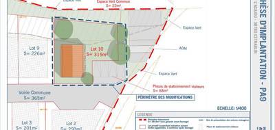 Terrain seul à Estrablin en Isère (38) de 315 m² à vendre au prix de 99900€ - 2