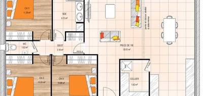 Programme terrain + maison à Neuillé en Maine-et-Loire (49) de 100 m² à vendre au prix de 240000€ - 4