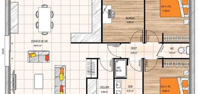 Programme terrain + maison à Bellevigne-en-Layon en Maine-et-Loire (49) de 105 m² à vendre au prix de 269500€ - 4