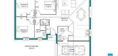 Programme terrain + maison à Cosnac en Corrèze (19) de 93 m² à vendre au prix de 242600€ - 3