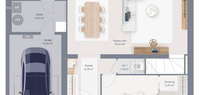Programme terrain + maison à Cormicy en Marne (51) de 120 m² à vendre au prix de 370000€ - 4