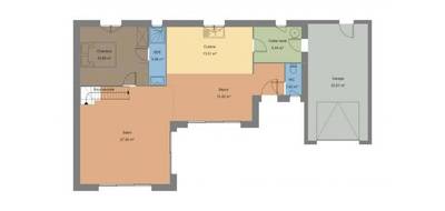 Programme terrain + maison à Lanvallay en Côtes-d'Armor (22) de 120 m² à vendre au prix de 344500€ - 4