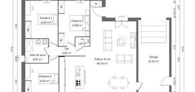 Programme terrain + maison à Grandcamp-Maisy en Calvados (14) de 95 m² à vendre au prix de 205000€ - 4