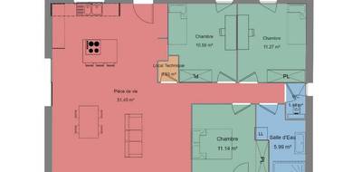 Programme terrain + maison à Vallon-Pont-d'Arc en Ardèche (07) de 90 m² à vendre au prix de 243500€ - 4