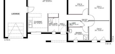 Programme terrain + maison à Neuillé en Maine-et-Loire (49) de 110 m² à vendre au prix de 225947€ - 4