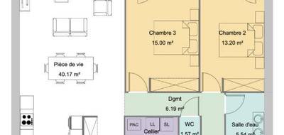Programme terrain + maison à Saint-Médard-d'Aunis en Charente-Maritime (17) de 98 m² à vendre au prix de 233900€ - 3