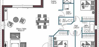 Programme terrain + maison à Cours-de-Pile en Dordogne (24) de 103 m² à vendre au prix de 289000€ - 4