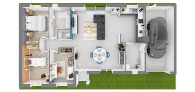 Programme terrain + maison à Nohant-en-Goût en Cher (18) de 100 m² à vendre au prix de 204850€ - 2