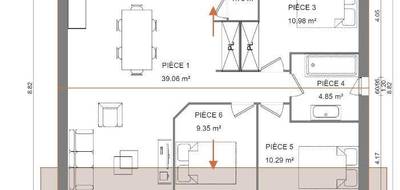 Programme terrain + maison à Tourrettes en Var (83) de 76 m² à vendre au prix de 348000€ - 4