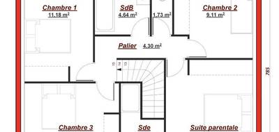 Programme terrain + maison à La Celle-Saint-Cloud en Yvelines (78) de 125 m² à vendre au prix de 894000€ - 4