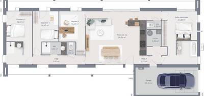 Programme terrain + maison à Le Havre en Seine-Maritime (76) de 115 m² à vendre au prix de 513341€ - 4