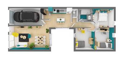 Programme terrain + maison à Mer en Loir-et-Cher (41) de 95 m² à vendre au prix de 221051€ - 3