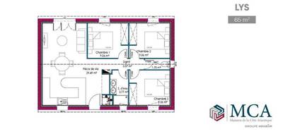 Programme terrain + maison à Landiras en Gironde (33) de 65 m² à vendre au prix de 199000€ - 3