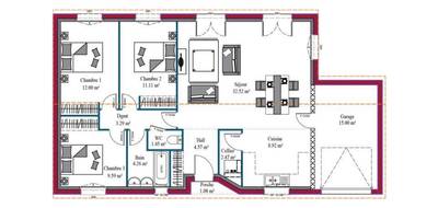 Programme terrain + maison à Virsac en Gironde (33) de 90 m² à vendre au prix de 206800€ - 4