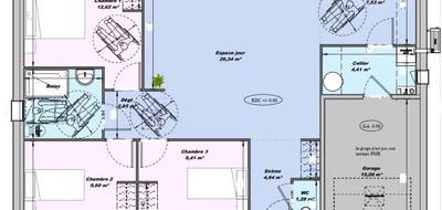 Programme terrain + maison à Neuville-sur-Sarthe en Sarthe (72) de 86 m² à vendre au prix de 229000€ - 3