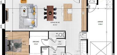 Programme terrain + maison à La Possonnière en Maine-et-Loire (49) de 69 m² à vendre au prix de 209800€ - 4