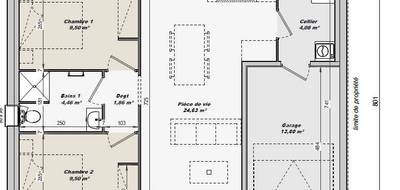 Programme terrain + maison à Paulx en Loire-Atlantique (44) de 55 m² à vendre au prix de 186600€ - 3