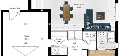 Programme terrain + maison à Saint-Martin-du-Fouilloux en Maine-et-Loire (49) de 91 m² à vendre au prix de 259900€ - 4