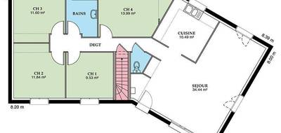 Programme terrain + maison à Chârost en Cher (18) de 90 m² à vendre au prix de 152663€ - 3