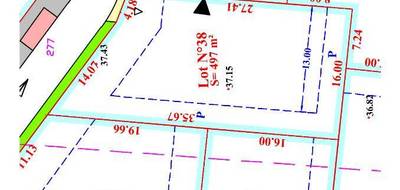 Terrain seul à Mazingarbe en Pas-de-Calais (62) de 497 m² à vendre au prix de 61200€ - 2