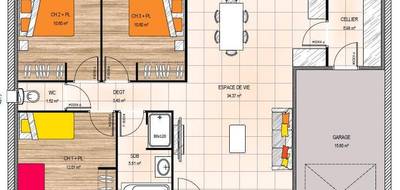 Programme terrain + maison à Chemillé-en-Anjou en Maine-et-Loire (49) de 80 m² à vendre au prix de 242000€ - 4