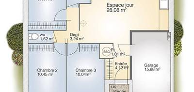 Programme terrain + maison à Sainte-Croix-de-Quintillargues en Hérault (34) de 73 m² à vendre au prix de 347600€ - 4