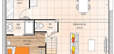 Programme terrain + maison à Longuenée-en-Anjou en Maine-et-Loire (49) de 130 m² à vendre au prix de 320800€ - 4