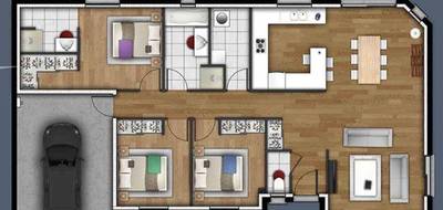Programme terrain + maison à Le Val d'Hazey en Eure (27) de 102 m² à vendre au prix de 231300€ - 2