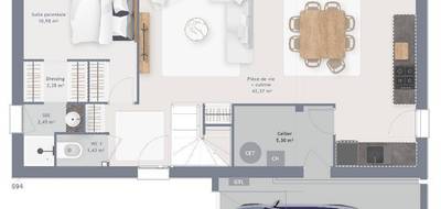 Programme terrain + maison à Irai en Orne (61) de 115 m² à vendre au prix de 289690€ - 4