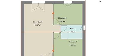 Programme terrain + maison à Sorgues en Vaucluse (84) de 50 m² à vendre au prix de 179000€ - 4