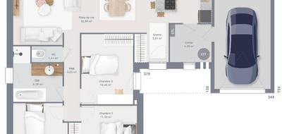 Programme terrain + maison à Templeuve-en-Pévèle en Nord (59) de 89 m² à vendre au prix de 315000€ - 2
