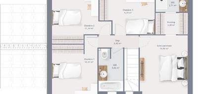 Programme terrain + maison à Mazingarbe en Pas-de-Calais (62) de 120 m² à vendre au prix de 275000€ - 4