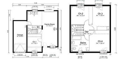 Programme terrain + maison à Saint-Didier-de-Formans en Ain (01) de 91 m² à vendre au prix de 335000€ - 2