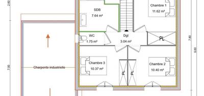 Programme terrain + maison à Ruy-Montceau en Isère (38) de 87 m² à vendre au prix de 270000€ - 2