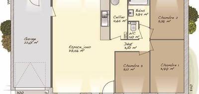 Programme terrain + maison à Hottot-les-Bagues en Calvados (14) de 80 m² à vendre au prix de 279600€ - 4