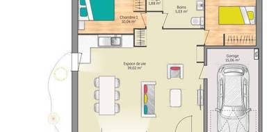 Programme terrain + maison à Aubigné-Racan en Sarthe (72) de 65 m² à vendre au prix de 189000€ - 3