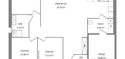 Programme terrain + maison à Saint-Marcel en Indre (36) de 80 m² à vendre au prix de 219500€ - 4