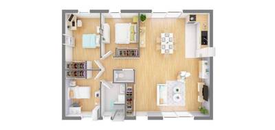 Programme terrain + maison à Corpe en Vendée (85) de 90 m² à vendre au prix de 168344€ - 3