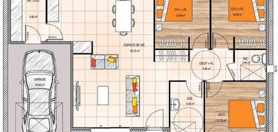 Programme terrain + maison à Longuenée-en-Anjou en Maine-et-Loire (49) de 85 m² à vendre au prix de 236000€ - 4